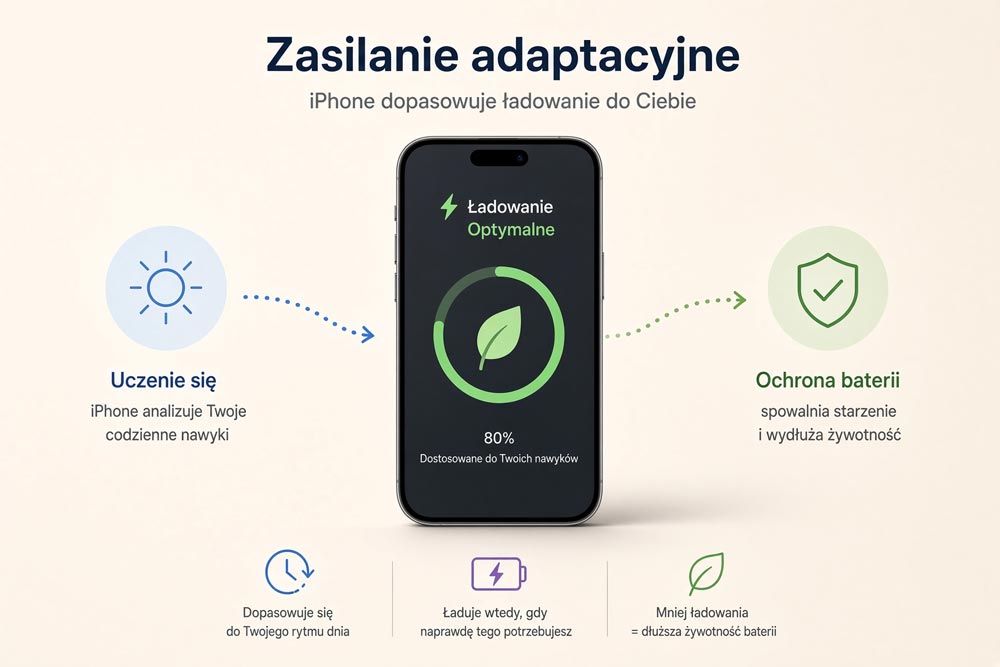 Zasilanie adaptacyjne w iPhonie – co robi i czy warto je włączyć